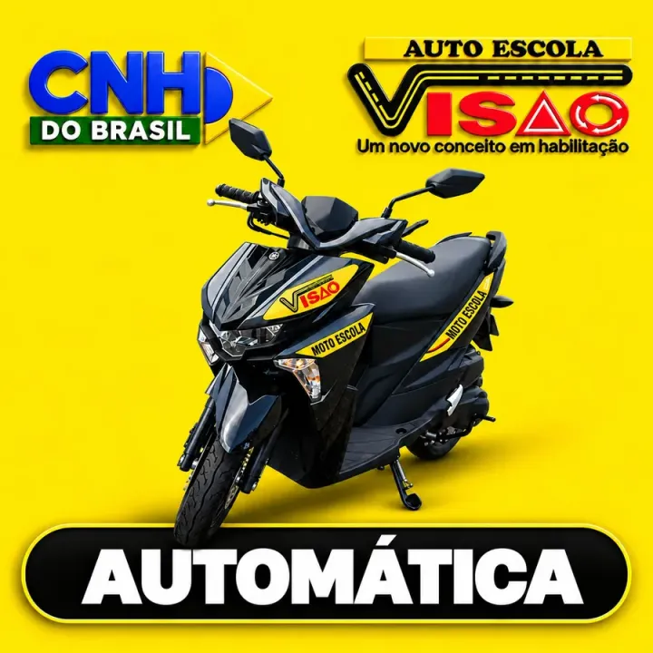 Moto automática — Categoria A na Autoescola Visão